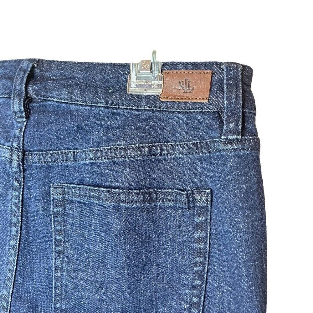 ❌SOLD❌LAUREN‎ RALPH LAUREN Floral Embroidered Skinny Cropped Jeans, 4P - Picture 6 of 12